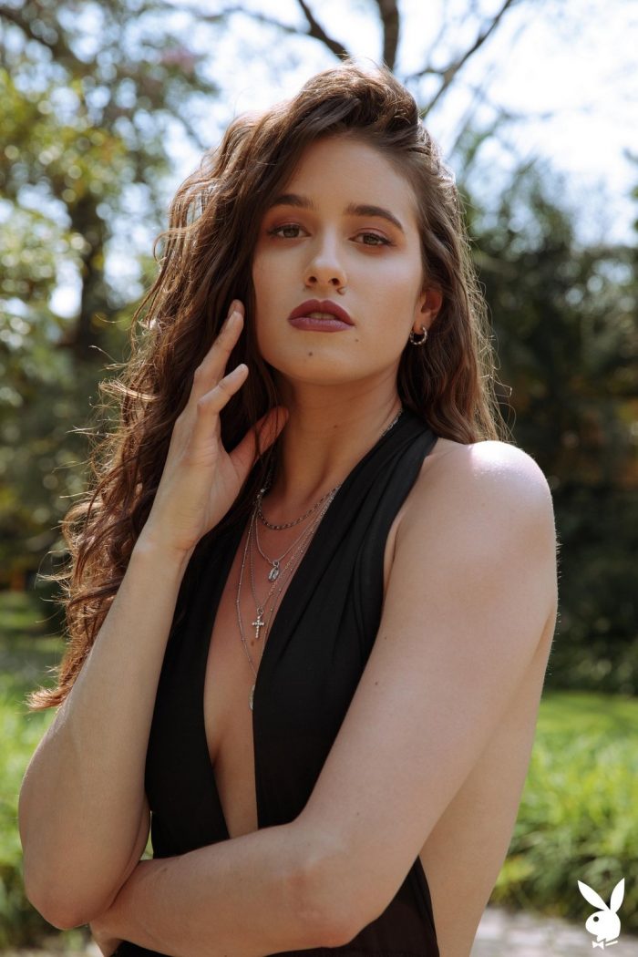 Amazing adult model Megan Blake stripteasing in outdoor nudes-01